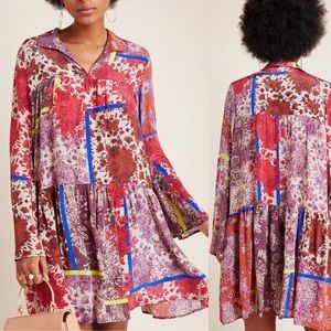 Anthropologie Dhruv Kapoor Arabella Patchwork Dress